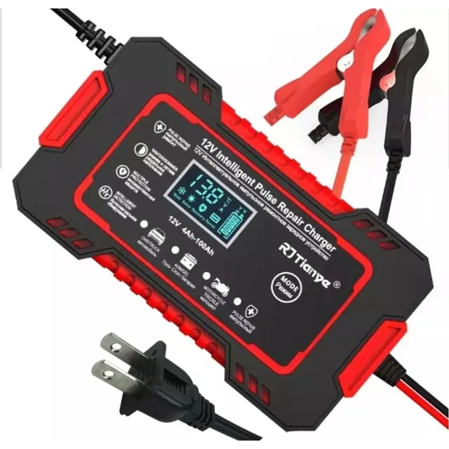 Cargador Baterías Tester 12v Carros Motos Repara Mantiene