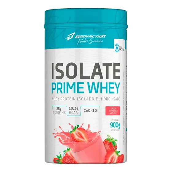 Isolate Prime Whey 900g Sem Lactose - Isolada Bodyaction 