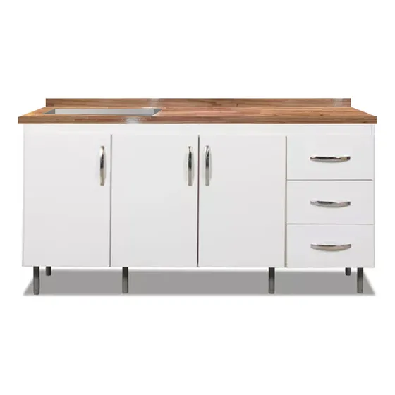Ricchezze 1.60 arco bajo mesada melamina color blanco