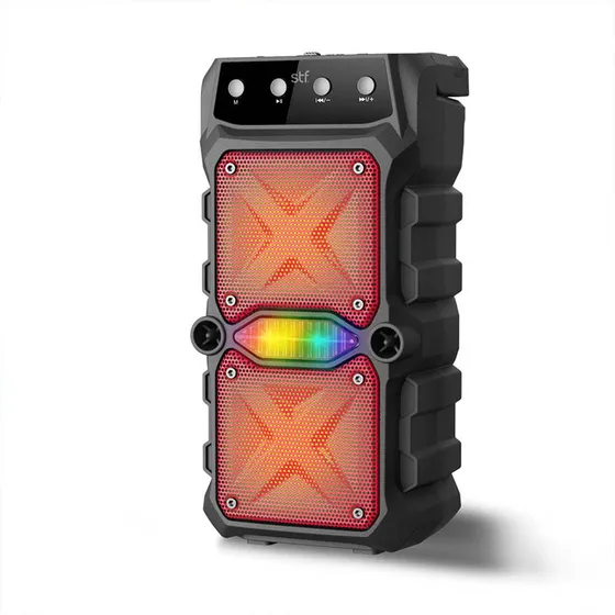 Bocina Inalámbrica Stf Bix 2x Con Luz Led True Wireless