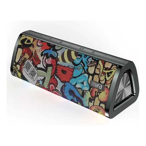 Alto-falante Bluetooth Mifa A10+, estéreo, portátil e recarregável, colorido, grafite, preto