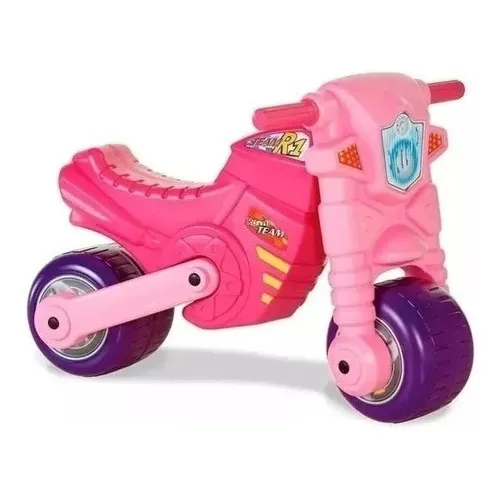 Moto Andarín Rondi Moto R1 Team Todo Terreno Con Direccion Color Rosa