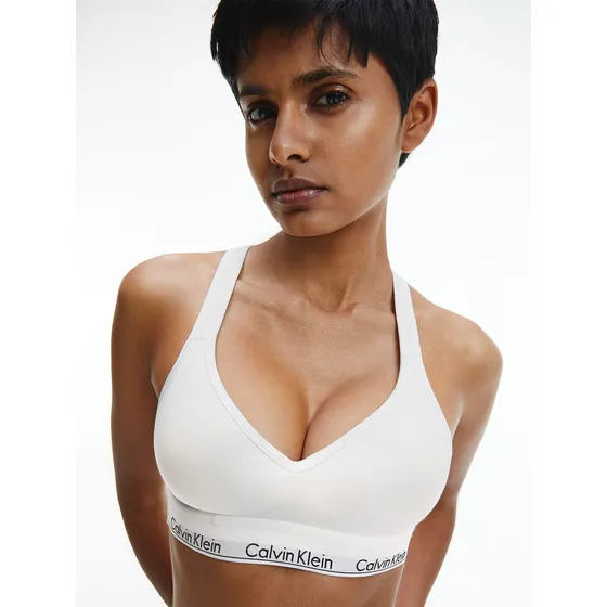 Corpiño De Algodón Blanco Calvin Klein