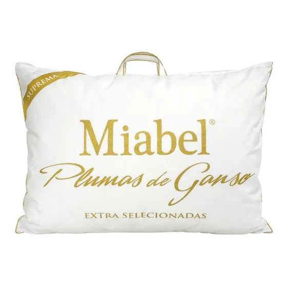 Travesseiro Suprema 100% Plumas De Ganso Extra Selecionadas Cor Branco