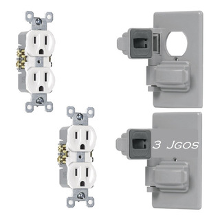 Placa Intemperie Contacto Doble Duplex Exterior (3jgo) Placa Intemperie Contacto Doble Duplex Exterior (3jgo)