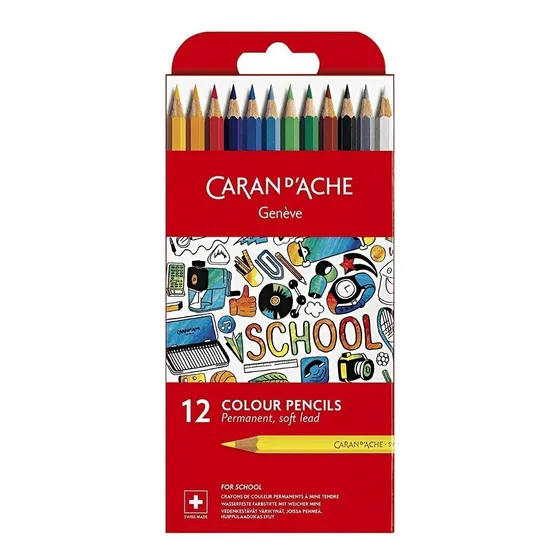 Caran Dache Lapices Linea Escolar  X 12  Carton