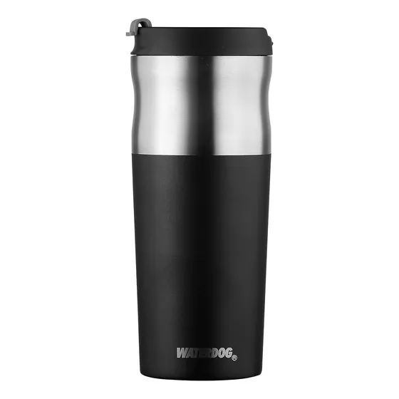 Vaso Termico Waterdog Olivera 450ml Acero Inoxidable Color Negro oliver450