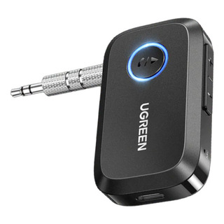 Adaptador Receptor Carro Ugreen Bluetooth 5.3 Áudio Preto Adaptador Receptor Carro Ugreen Bluetooth 5.3 Áudio Preto