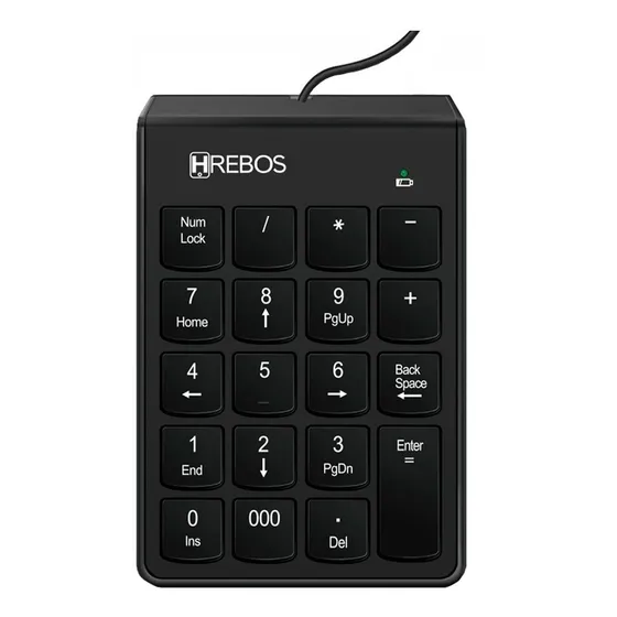 Mini Teclado Numérico Usb Com Fio 19 Teclas - Promoção