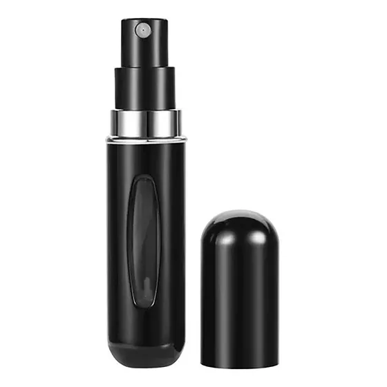 Mini Botella De Aerosol Porta Perfume 5 Ml Portátil Negro