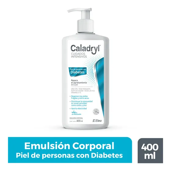 Caladryl Cuidados Intensivos Piel Diabetes Emulsión 400ml