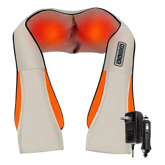Masajeador eléctrico portátil para cervical Like LK-MJ01 beige\u002Fnaranja | Cuotas sin interés