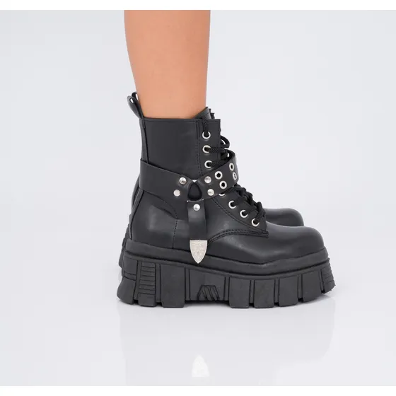 Bota Borcego Mujer Juana Ojalillos Plataforma Alta Moda