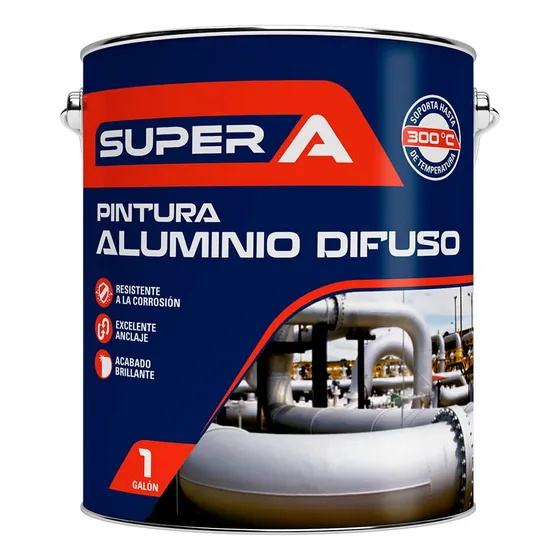 Pintura Aluminio Difuso Galon Super A