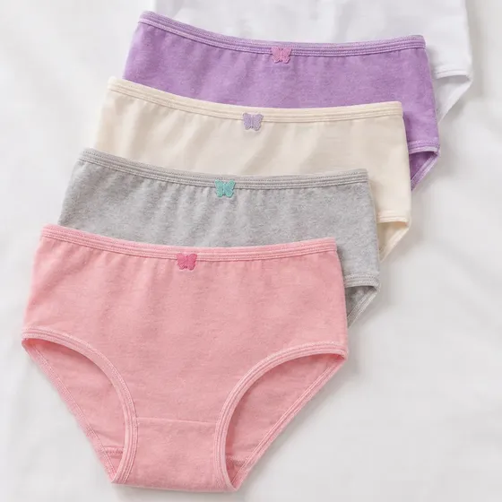 Bombacha Nena Pack X12 Liso Algodon Lycra Mariposa Art 1878