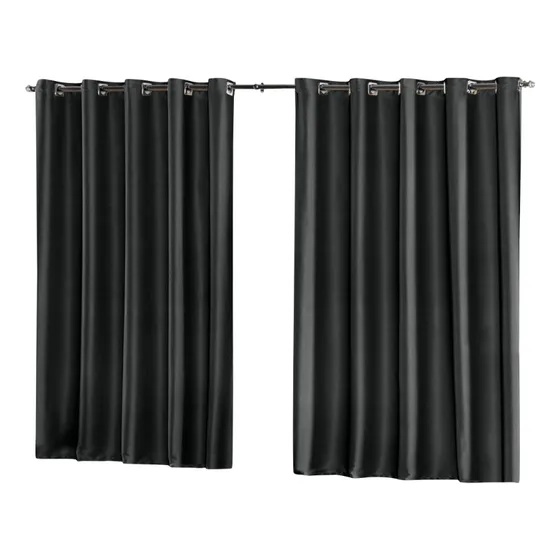 Cortina Blackout Em Tecido 2,80X1,80 Corta Luz 100% Cor Preto