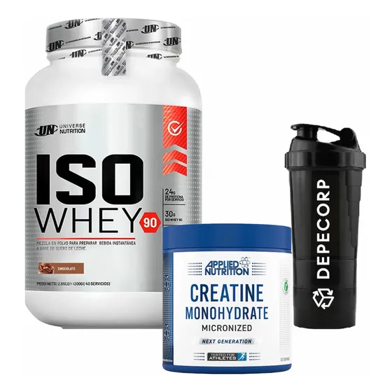 Pack Iso Whey 1.1kg + Creatina Applied Nutrition 250g+shaker