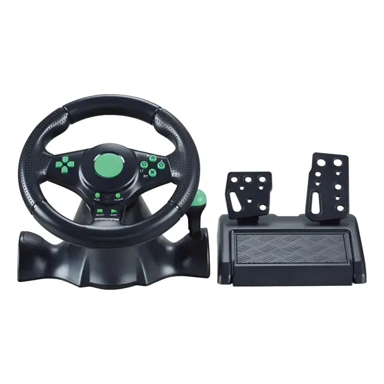 Volante Racer Xbox 360 Ps3 Ps2 Pc Pedal Cambio Vibração