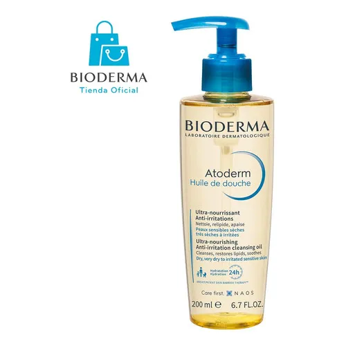 Bioderma Atoderm Aceite De Ducha Dermolimpiador, 200 Ml