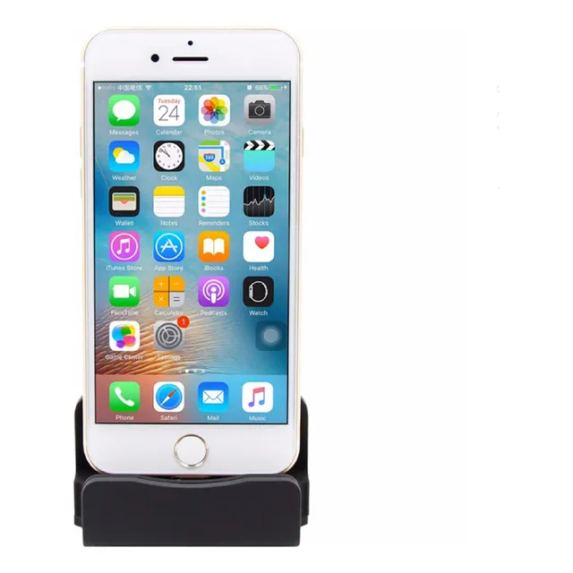 Base De Carga Dock Compatible Con iPhone Transferencia Datos