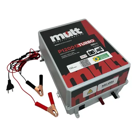 Eletrificador De Cerca Rural Potente 500km 40j. 12v E 220v 12v/220v
