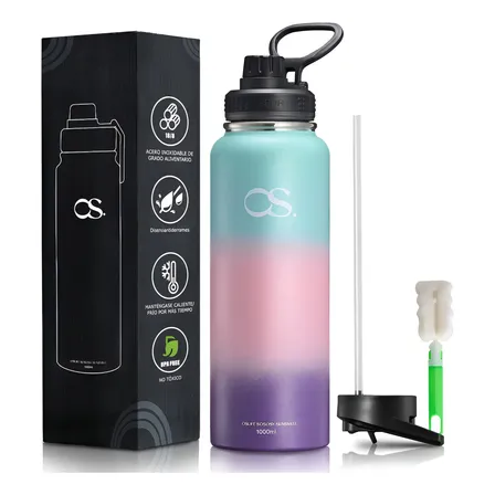 Termo De Acero Doble Pared Inoxidable Con Fría/caliente 34oz