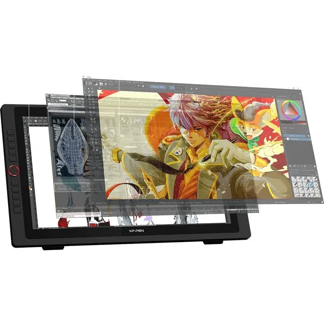 Pantalla Digitalizadora Xp Pen Tableta Diseño Artist 22r Pro Color Negro