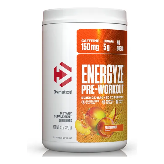 Polvo Pre Workout Dymatize Energyze Con Sabor A Melocotón Y 
