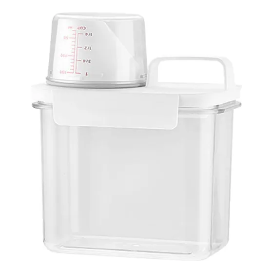 Contenedor De Detergente For Ropa Con Taza Medidora Caja De