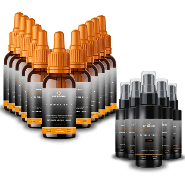 Dht Blocker | Kit 12 Meses + 6 Spray`s Local - Loja Oficial