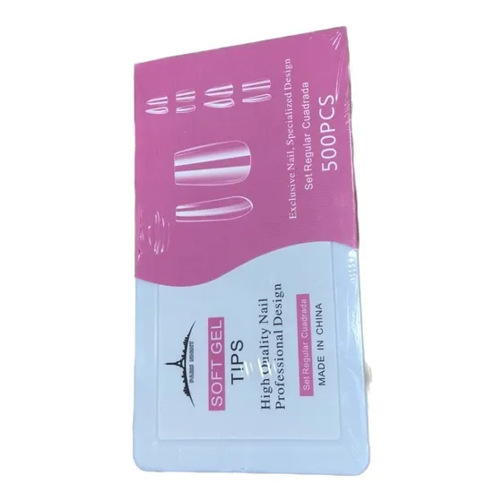 Tips Para Soft Gel Press On Paris Night 500 Caja