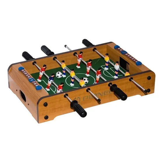 Juego De Mesa Futbolin Futbolito De Madera Futbol Para Niños Futbolito Marrón