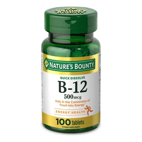 Suplemento De Vitamina B12 De Nature's Bounty, 500 Mcg, 100