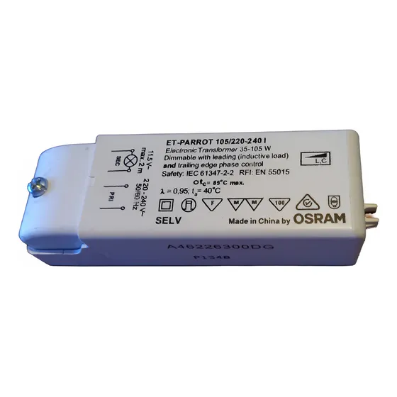Transformador Osram  De 220 Volts A 12 Volts Dimmerizable
