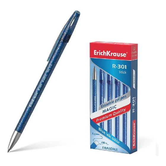 Bolígrafo Gel R-301 Azul 0.5mm Borrable Magic 45211
