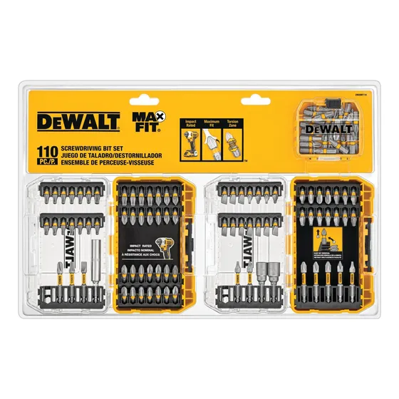 Set Atornillar 110 Piezas Maxfit Dewalt Dwamf110