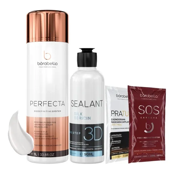 Borabella Perfecta Progressiva 1 Litro + Selagem 3d 90ml