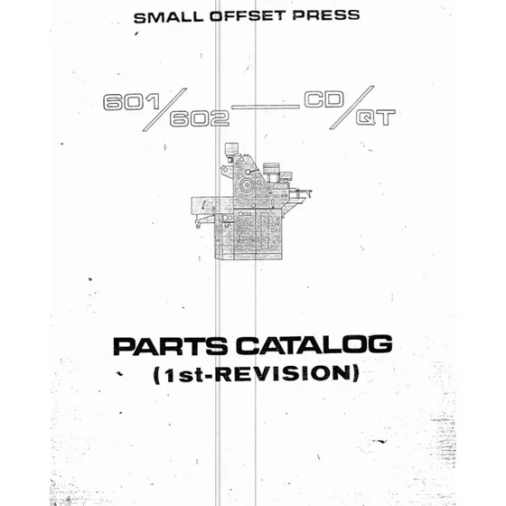 Manual Piezas Offset Hamada 601 602