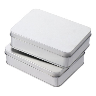 Contenedores Rectangulares De Lata De Metal De 2 Piezas Con Contenedores Rectangulares De Lata De Metal De 2 Piezas Con