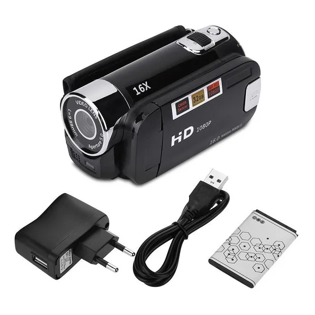 Full Hd 270 Rotación 1080p 16x Cámara De Vídeo Dv Digital De