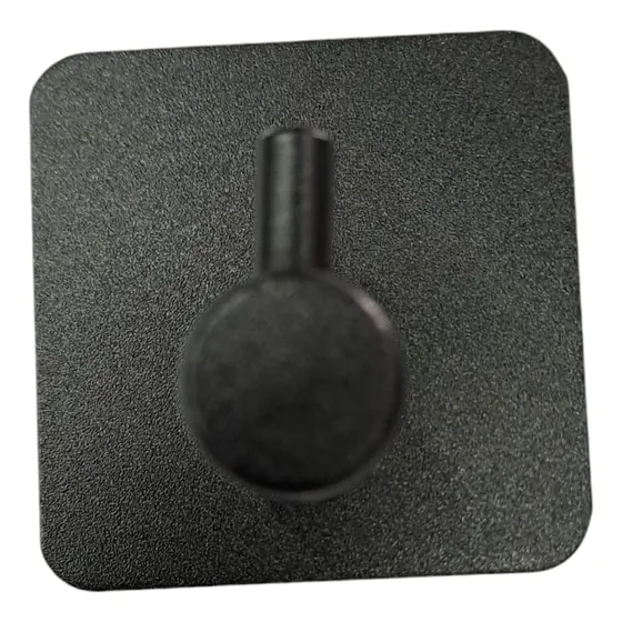 Percha Adhesiva De Aluminio De Color Negro O Plateado