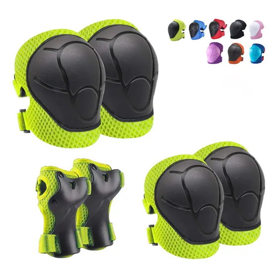 6pcs Rodilleras Coderas Y Muñequeras Protección Para Niños