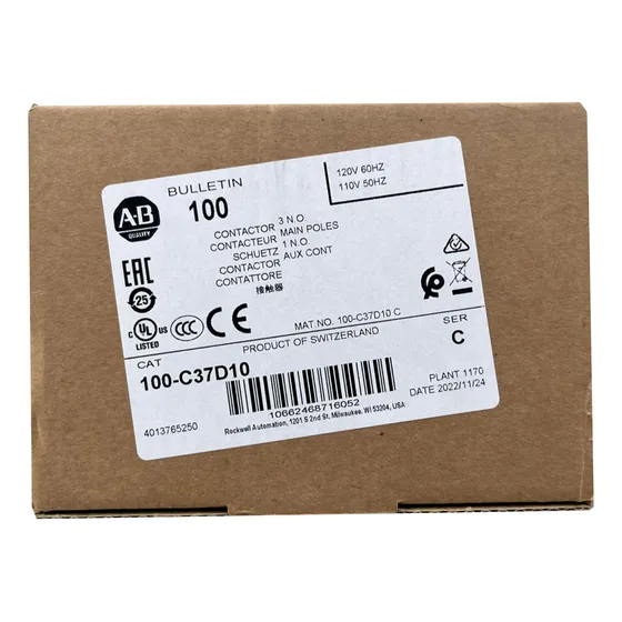 Contactor - 100-c37d10 - Allen Bradley