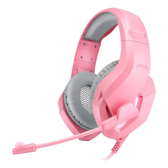 Audífonos Gamer Stf Beast Muspell Tournament Hi-fi Gaming Color Rosa