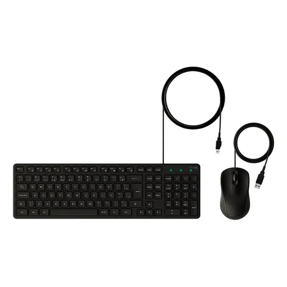 Teclado E Mouse Com Fio Usb Preto Cci 20 - Intelbras