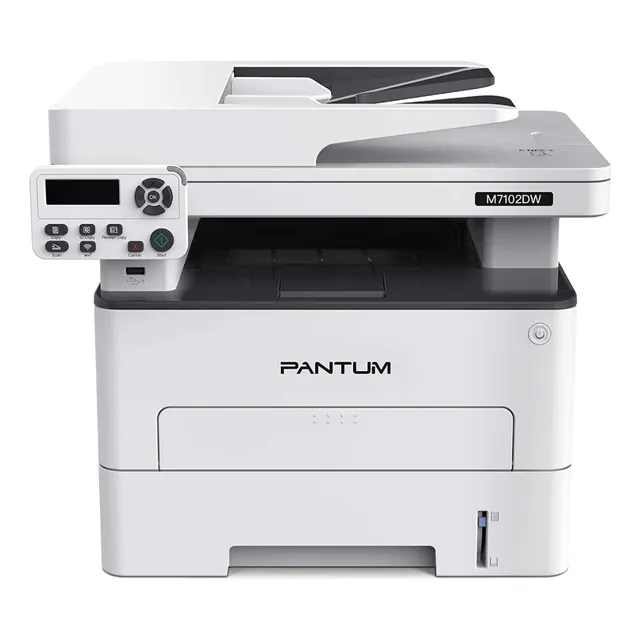 Multifuncional Láser Pantum M7102dw Blanco Y Negro Color Gris