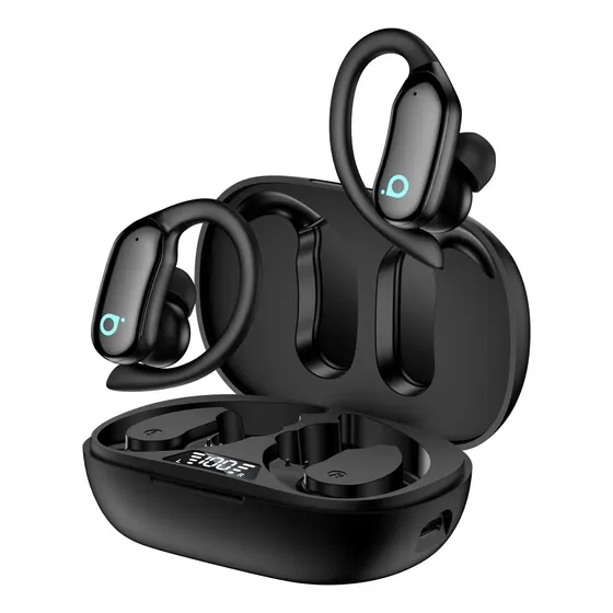 Fone De Ouvido Sem Fio Bluetooth Ipx7 Impermeável Com Gancho, Com Microfone Enc Cancelamento De Agua
