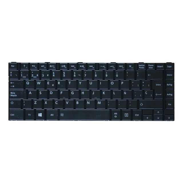 Teclado TOC800ES Para Toshiba C800 C845 C805 M805 L830 L845 L800 Series Español Color Negro