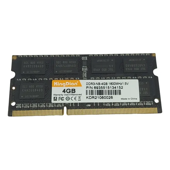 Memória Kingdian Notebook 4gb Ddr3 1600mhz 1.5v / 16 Chip