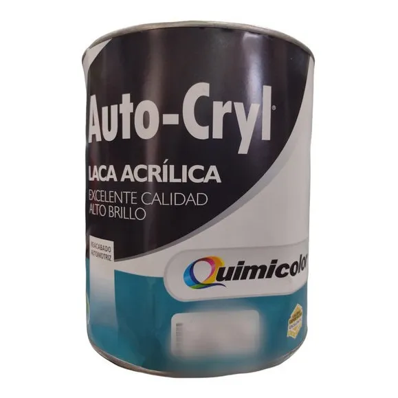 Pintura Automotriz Negro Acrilico Quimicolor 1/8